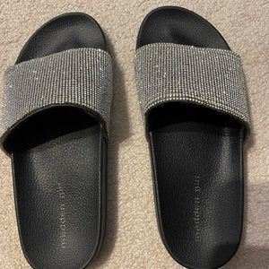 Madden Girl Rhinestone Slides